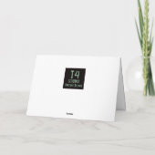 21歳の誕生日パーソナライズされたレトロおもしろい漫画 カード (裏面)