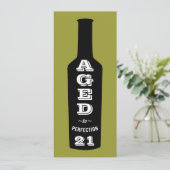 21歳の誕生日パーティの招待状が完成 招待状 (スタンド正面)