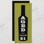 21歳の誕生日パーティの招待状が完成 招待状 (正面/裏面)