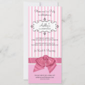 21歳の誕生日パーティの招待状と写真付き 招待状 (裏面)