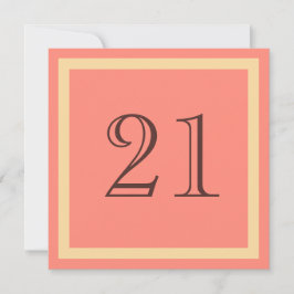 21歳の誕生日パーティの招待状 – サケサンゴ 招待状