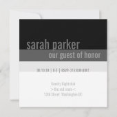 21歳の誕生日パーティの招待状{シルバー} 招待状 (裏面)