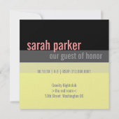 21歳の誕生日パーティの招待状 招待状 (裏面)