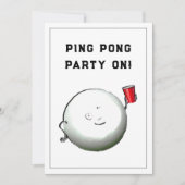 21歳の誕生日パーティの招待状 招待状 (正面)