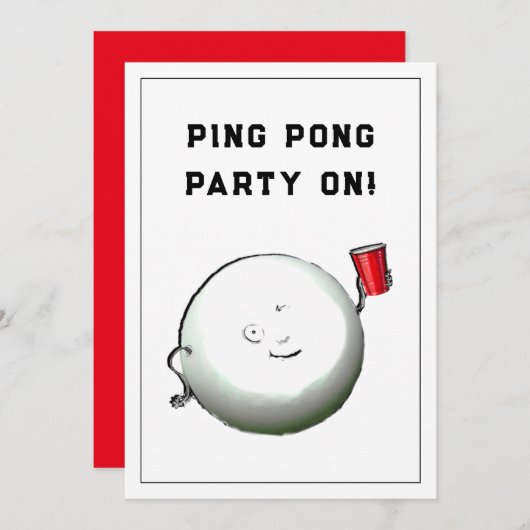 21歳の誕生日パーティの招待状 招待状 (正面/裏面)