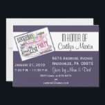 21歳の誕生日パーティの招待状 招待状<br><div class="desc">これは、家族や友人のおもしろい招待状で、従兄弟、姪、甥、孫、または友お気に入りの人のために21歳の大物を告げる。</div>