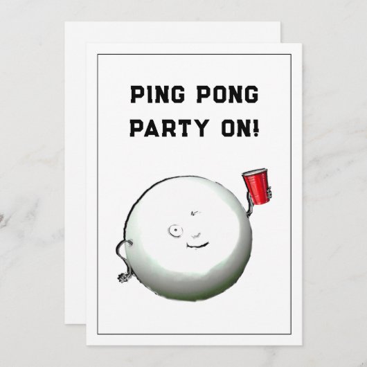 21歳の誕生日パーティの招待状 招待状 (正面/裏面)