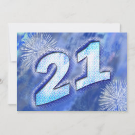 21歳の誕生日パーティの招待状 招待状
