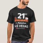 21歳の誕生日パーティクルーラスベガスウェルカムサイン Tシャツ (正面)