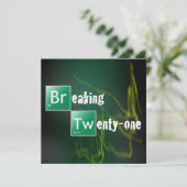 21歳の誕生日パーティーのお知らせ ブレイク21 招待状 (スタンド正面)