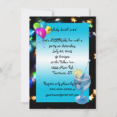 21歳の誕生日パーティーの驚き 招待状 (裏面)