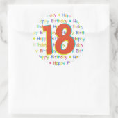 21歳の誕生日パーティーカスタマイズ可能な年齢ナプキン ラウンドシール (バッグ)