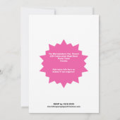 21歳の誕生日パーティーグラムスパークルグリジー招待状 招待状 (裏面)