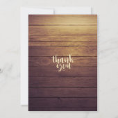 21歳の誕生日パーティーシャンパングラスウッドライト 招待状 (裏面)