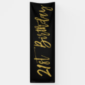 21歳の誕生日パーティーバナー 横断幕 (縦)