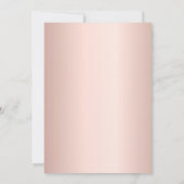 21歳の誕生日パーティーバラ金ゴールドグリッタードリップ 招待状 (裏面)