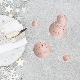 21歳の誕生日パーティーバラ金ゴールドピンク コンフェッティ