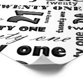 21歳の誕生日パーティーポスター ポスター (角)