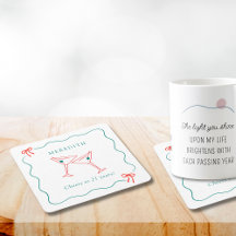 21歳の誕生日パーティー乾杯マティーニ