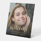 21歳の誕生日パーティー写真へようこそ 台座サイン (正面)