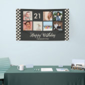 21歳の誕生日パーティー写真コラージュバナー 横断幕 (トレードショー)
