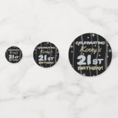 21歳の誕生日パーティー名の追加 コンフェッティ (正面)