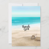 21歳の誕生日パーティー夏のビーチスターフィッシュシーシェル 招待状 (裏面)