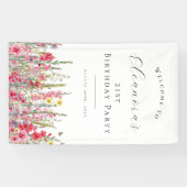 21歳の誕生日パーティー威厳がある誕生 横断幕 (横)