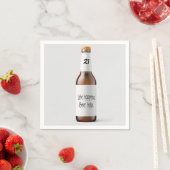 21歳の誕生日パーティー用ビール瓶 スタンダードカクテルナプキン (インサイチュ)