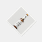 21歳の誕生日パーティー用ビール瓶 スタンダードカクテルナプキン (角)