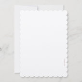 21歳の誕生日パーティー素朴レースクラフト紙 招待状 (裏面)