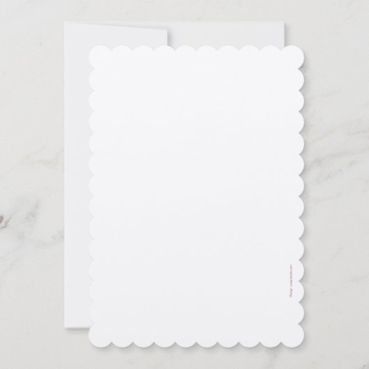 21歳の誕生日パーティー素朴レースクラフト紙 招待状 (裏面)