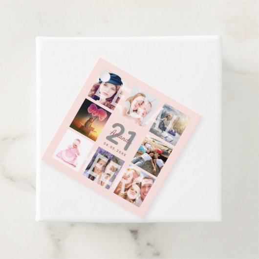 21歳の誕生日パーティー赤面バラ金ゴールド法的写真 フェイバータグ (インサイチュ)