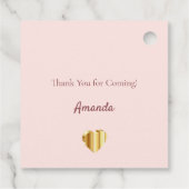 21歳の誕生日パーティー赤面バラ金ゴールド法的写真 フェイバータグ (裏面)