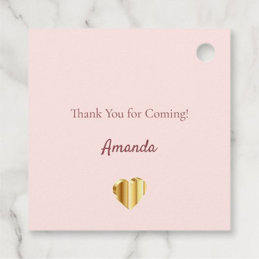 21歳の誕生日パーティー赤面バラ金ゴールド法的写真 フェイバータグ (裏面)