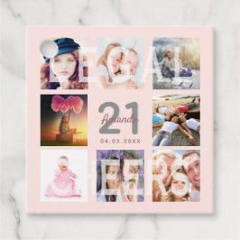 21歳の誕生日パーティー赤面バラ金ゴールド法的写真 フェイバータグ