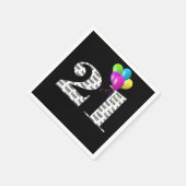 21歳の誕生日パーティー風船 スタンダードカクテルナプキン (角)