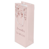 21歳の誕生日パーティー21バラ金ゴールド星グラム ワインギフトバッグ (正面アングル)