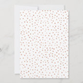 21歳の誕生日パーティー - ローズゴールドの花 招待状 (裏面)