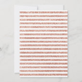 21歳の誕生日パーティー - ローズゴールド ホワイト 招待状 (裏面)