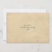 21歳の誕生日パーティー,ヴィンテージ,古い葉書スタイル 招待状 (裏面)