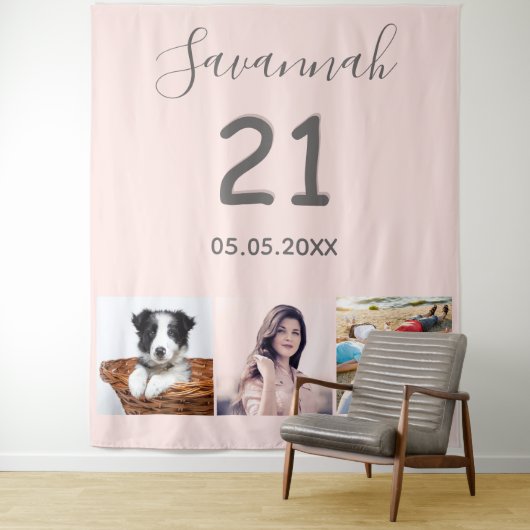 21歳の誕生日パーティー 写真集 名前 タペストリー (インサイチュ)