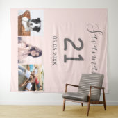 21歳の誕生日パーティー　写真 名前 タペストリー (インサイチュ(横))