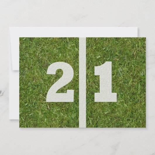 21歳の誕生日パーティー! 招待状 (正面)