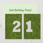 21歳の誕生日パーティー! 招待状 (正面/裏面)