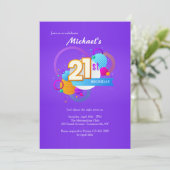21歳の誕生日パーティー 招待状 (スタンド正面)
