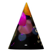 21歳の誕生日パーティーBlackと金ゴールドパーティーHat パーティーハット (左)