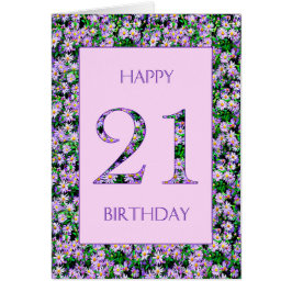 21歳の誕生日パープルデイジー