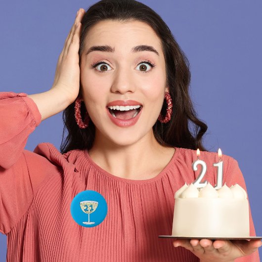 21歳の誕生日ピンバッジ21歳お祝い 缶バッジ