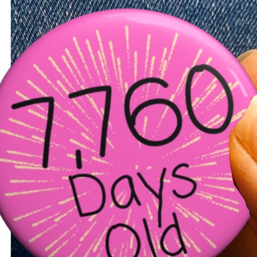 21歳の誕生日ピンバッジ21歳21歳 缶バッジ